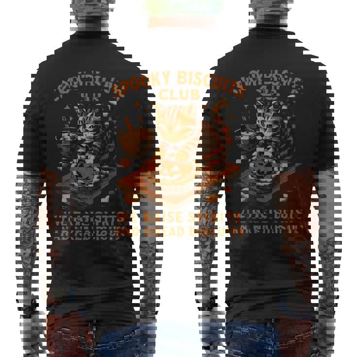 Spooky Biscuits Club Cat 面白い ハロウィン ベーキングベイカー 長袖tシャツ メンズTシャツ バックプリント