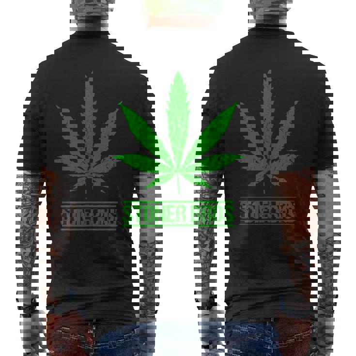 Stoner Bros マリファナ Cannabis Weed メンズTシャツ バックプリント