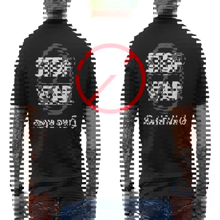 Stop Waray No To War Pleasetop Wars No War メンズTシャツ バックプリント