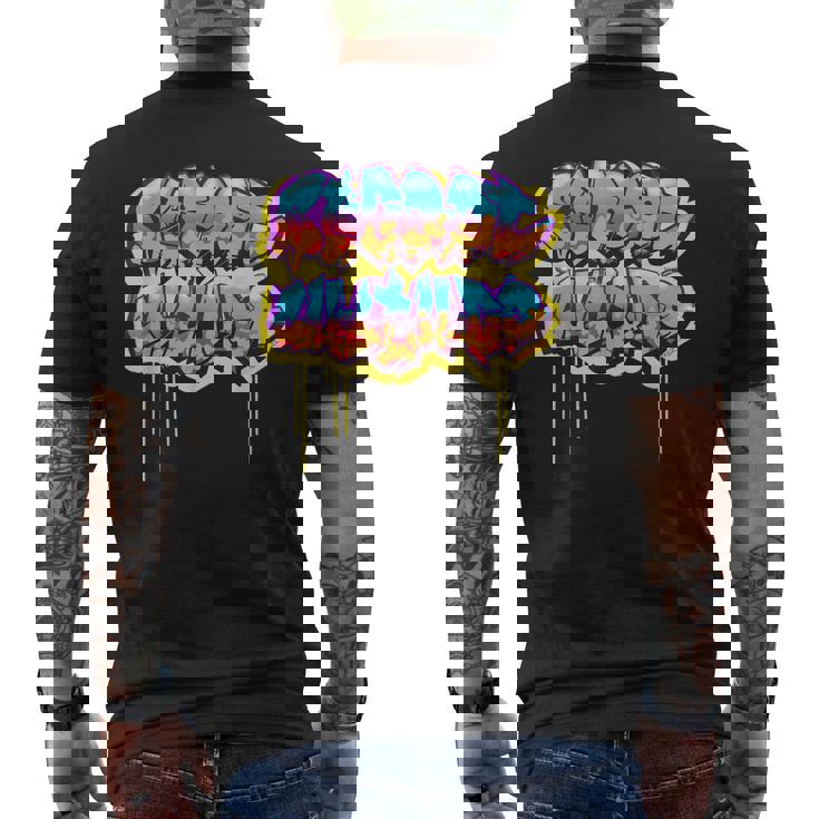 Street Culture グラフィティ・スタイルのアーバン・ストリートウェア メンズTシャツ バックプリント