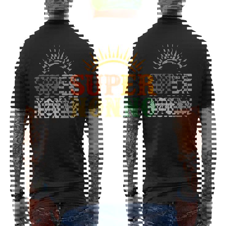 Super Nonno Retroupernonno Festa Del Papà Regalo Per Nonno T-shirt da uomo con stampa posteriore