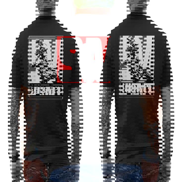 Supermoto スーパーモタード エンデューロ オートバイクロス メンズTシャツ バックプリント
