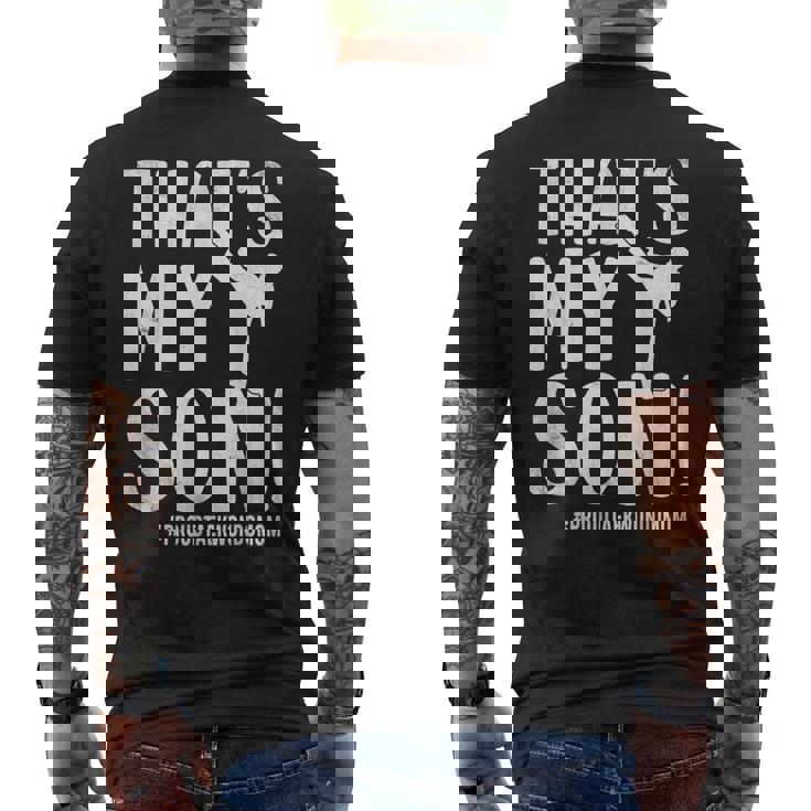 That's Myon 格闘家 格闘技 テコンドー Tkd メンズTシャツ バックプリント