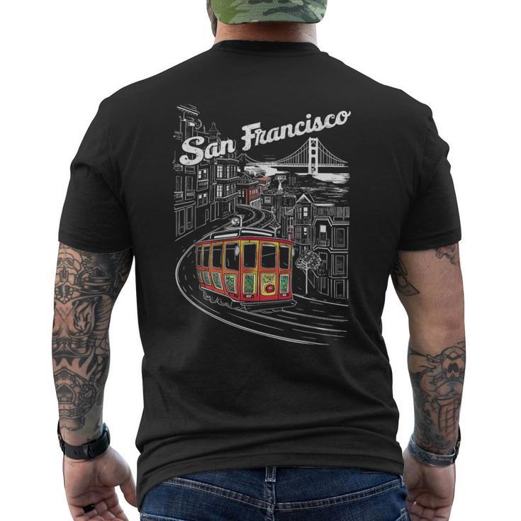 Historic San Francisco Cable Car Vintage Sf Illustration Men's T