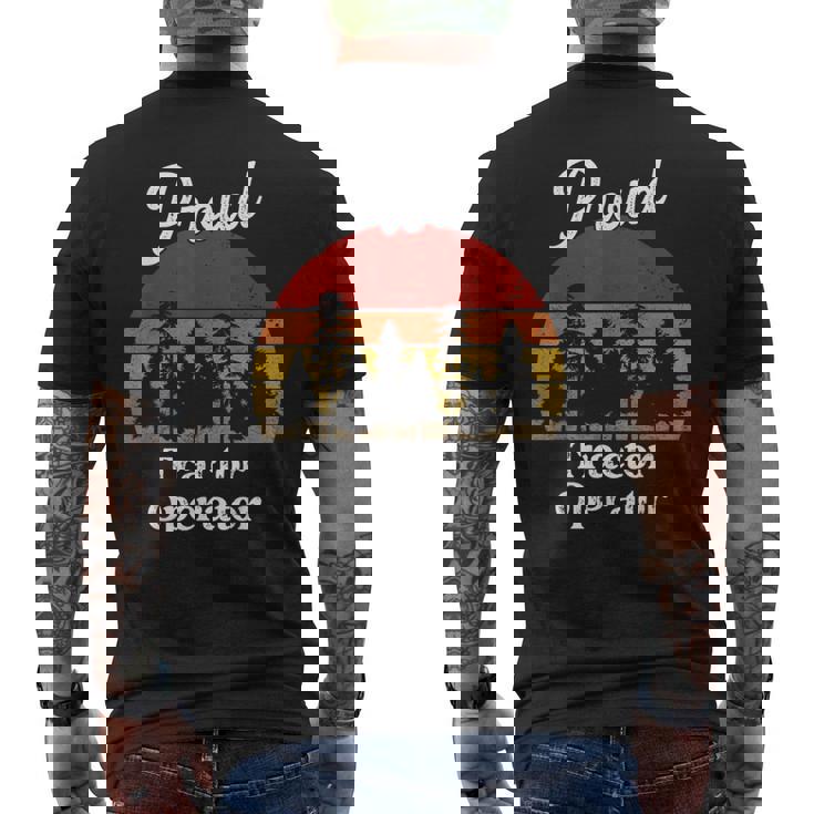 Tractor Operator Shirts Job Title Professions Men's Back Print T-Shirt