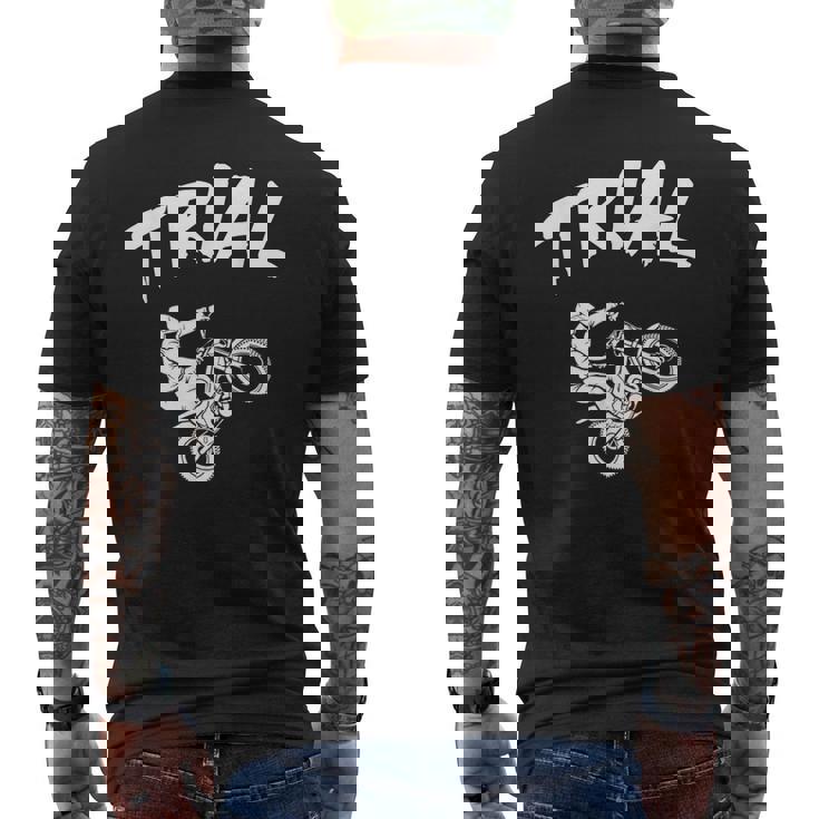 Trial Riders And Fans エクストリームモータースポーツライダー メンズTシャツ バックプリント