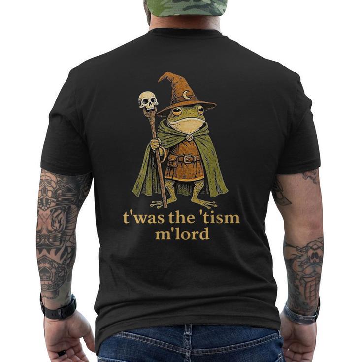 T'was The 'Tism M'lord Frog Wizard Tism Men's T-shirt Back Print