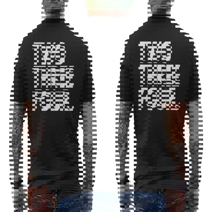 Two Three Four 市外局番 234 アクロン オハイオ州 米国 メンズTシャツ バックプリント