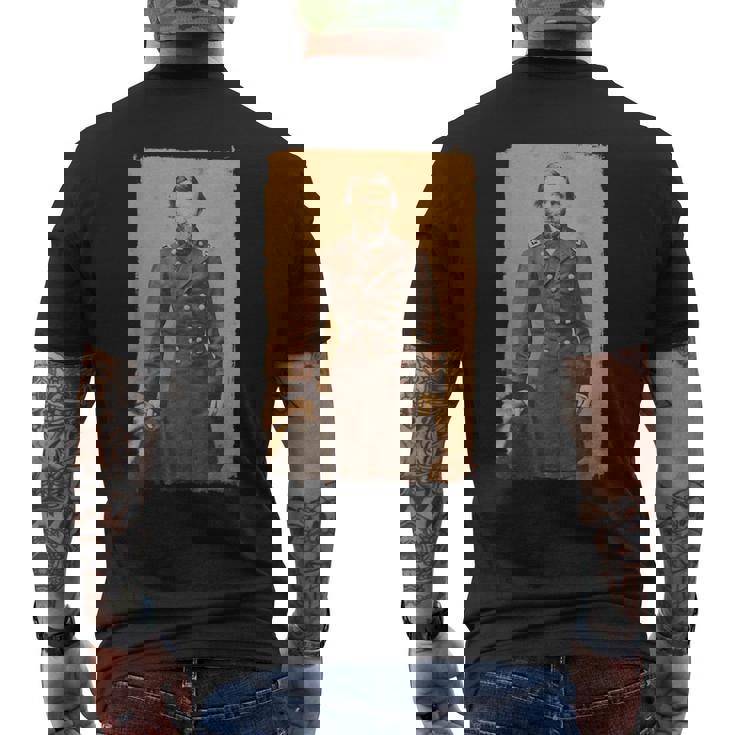 Ulysses S Grant Union Army General Men's Back Print T-Shirt