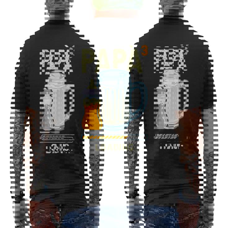 Uomo Papà In Arrivo Papà In Attesa Terzo Figlio T-shirt da uomo con stampa posteriore