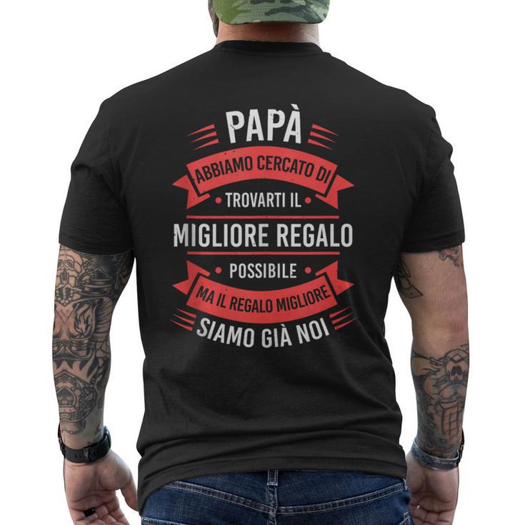Uomointage Festa Del Papà Padre Regalo Papà Compleanno T-shirt da uomo con stampa posteriore