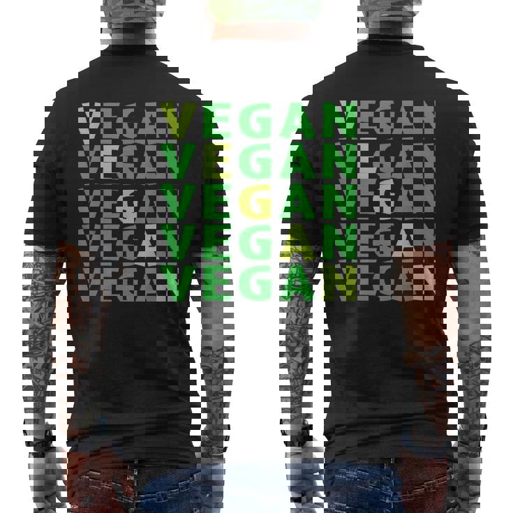 Vegan Vegetarian Beans Nuts Food Diet Men's Back Print T-Shirt