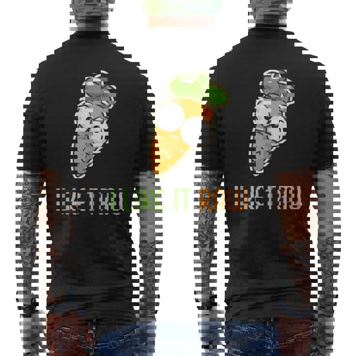 Vegetable Carrot I Like It Raw Vegan Lifestyle Tank Top Men's Back Print T-Shirt