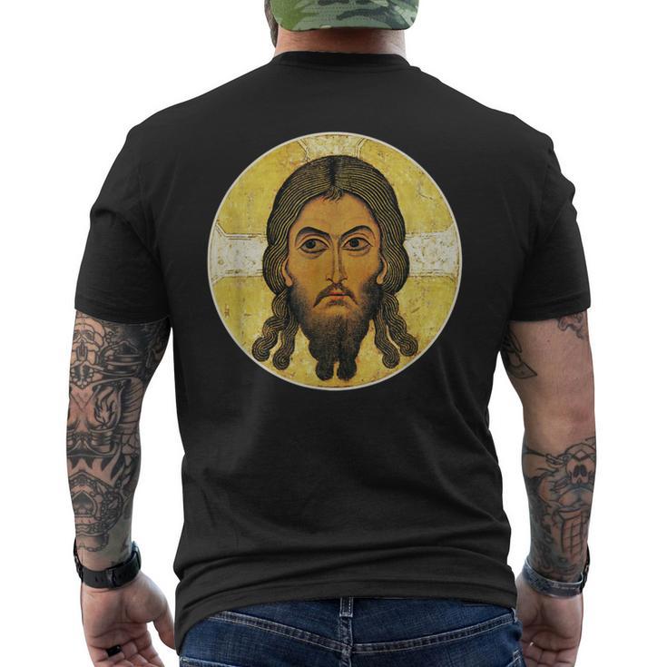 Vintage Christ Acheiropoietosainte Face De Jésus Orthodoxe T-shirt imprimé au dos