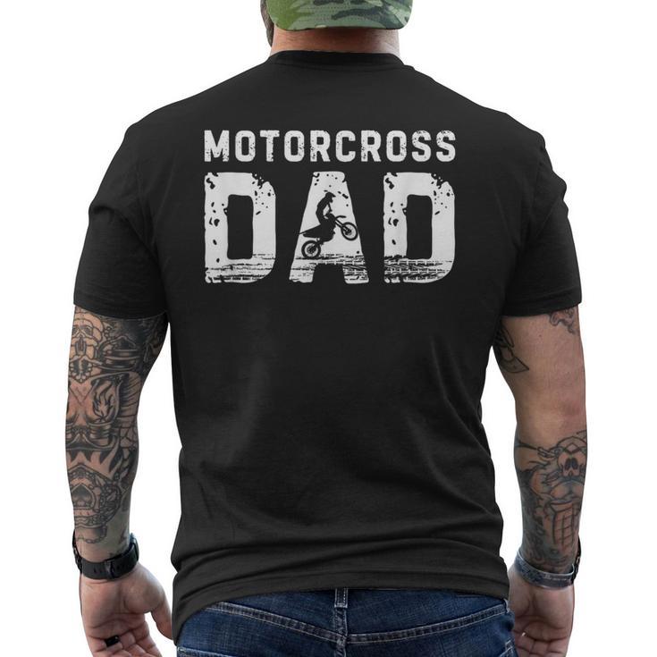 Vintage Motocross Papàport Famiglia Festa Del Papà T-shirt da uomo con stampa posteriore