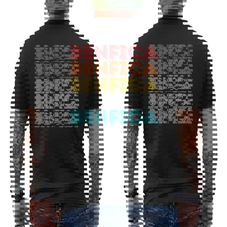 Vintage Retro Benfica Camiseta Hombre Estampado Espalda