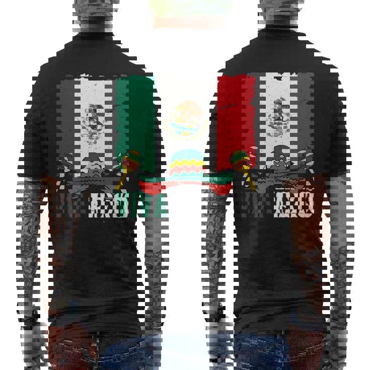 Viva Mexico ソンブレロ インディペンデンス メキシコ 国旗 メキシコ 長袖tシャツ メンズTシャツ バックプリント