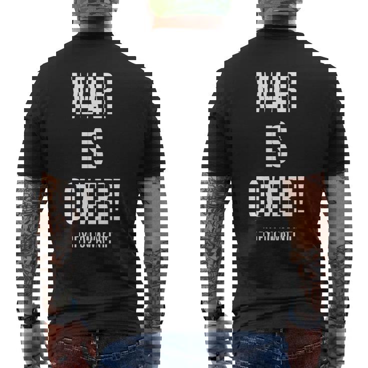 War Is Over If You Want It 長袖tシャツ メンズTシャツ バックプリント
