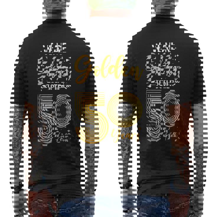 We Golden Together 50年 結婚50周年記念 結婚記念日 メンズTシャツ バックプリント