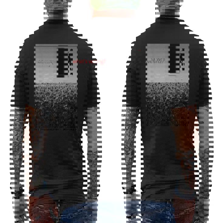 Weirdcore Aesthetictrangecore不気味なシャドウドリームコア メンズTシャツ バックプリント