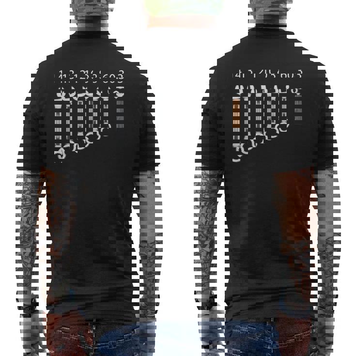 Wrench ボトルオープナー ビールメカニックシャツ メンズTシャツ バックプリント