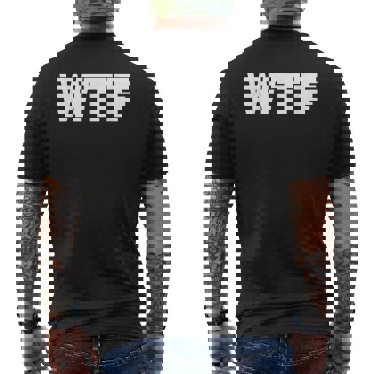 Wtf メンズTシャツ バックプリント