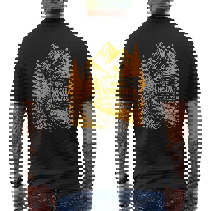 Wv ミニマリストヴィンテージウェストバージニア州生まれ育ち地元をご覧ください メンズTシャツ バックプリント