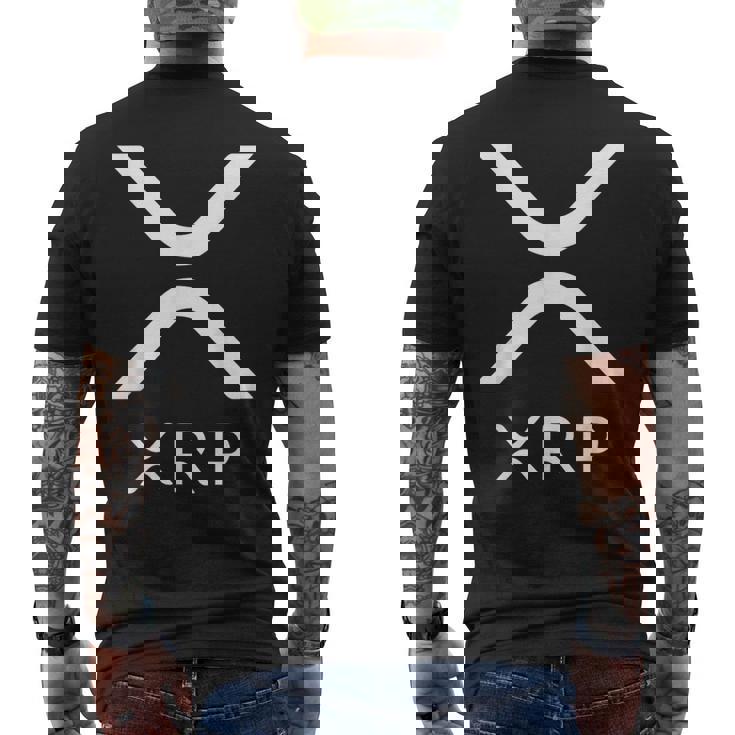 Xrp リップルアルトコイン暗号通貨支払いプロトコル通貨 メンズTシャツ バックプリント