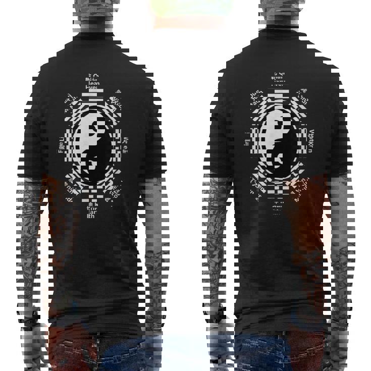 Ying Yang Cinese Tai Chi Yin Regalo Fenghui Bagua Kung Fu T-shirt da uomo con stampa posteriore