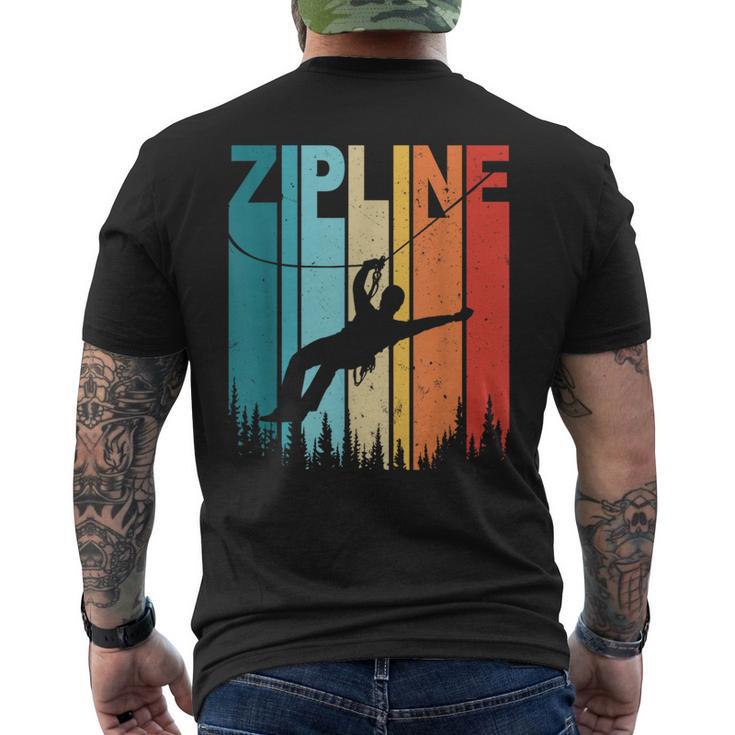 Zipline Retro Extreme Sports Adventure Ziplining Zip Line Men's Back ...