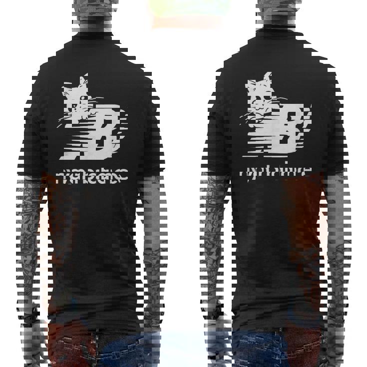 「Nyan Balance」ニャンバランス グラフィック かわいい ねこ メンズTシャツ バックプリント