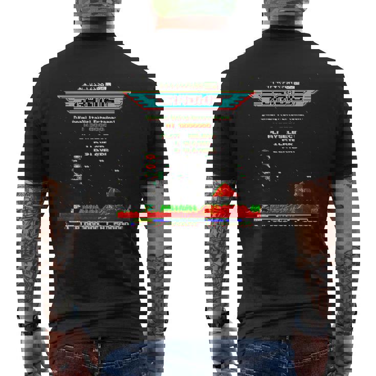 「グラディウス」上上下下左右左右ba スタート 長袖tシャツ メンズTシャツ バックプリント