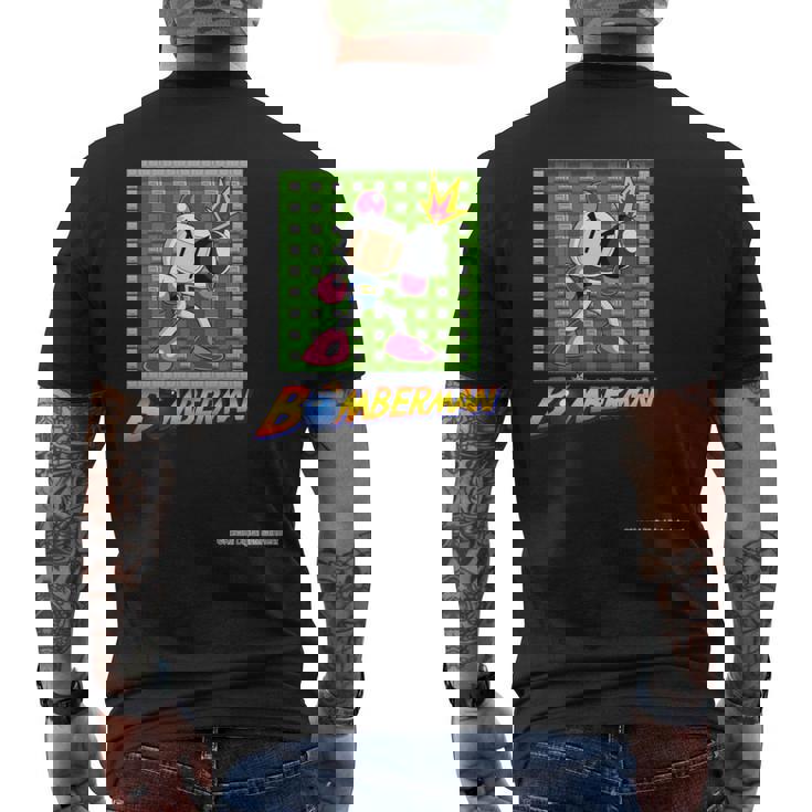 「ボンバーマン」白ボン（D） 長袖tシャツ メンズTシャツ バックプリント