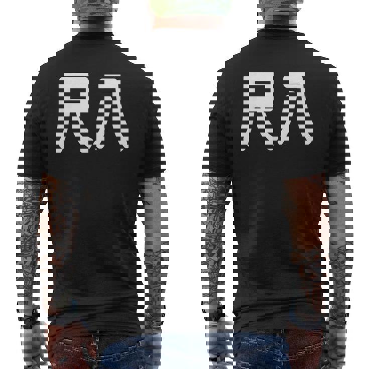 「尺八」面白い デザイン 語録 ネタ おもしろ 漢字 尺八 メンズTシャツ バックプリント