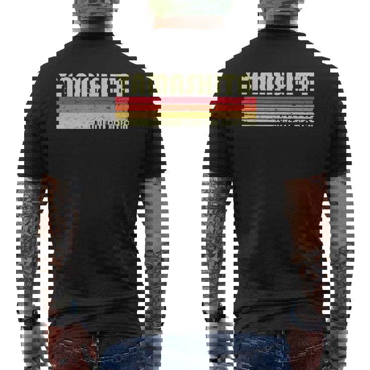 【山下 やました】名前 名字 家族お揃い ギャグ ネタ ウケ狙い 贈り物 ギフト 面白い おもしろ メンズTシャツ バックプリント