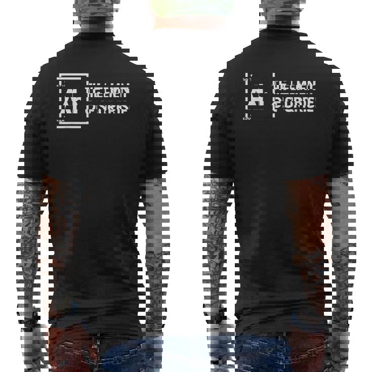 ああ、驚きの要素 化学 科学 ユーモア 先生 メンズTシャツ バックプリント