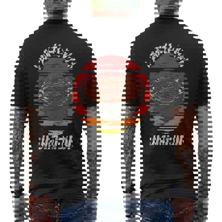 うなぎうどん好き うなぎうどんがうなぎうなぎ メンズTシャツ バックプリント