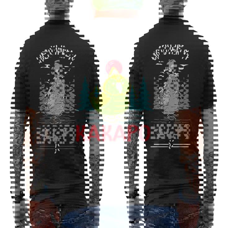 おうちは私のカカポがカカポ メンズTシャツ バックプリント