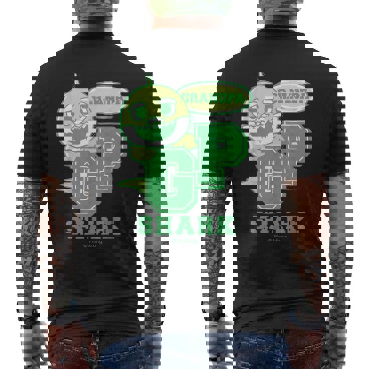 おじいちゃんシャーク・レトロ・ベイシャーク・サメもぞくプレゼント・キッズ・メンズ・ウーマンズ メンズTシャツ バックプリント