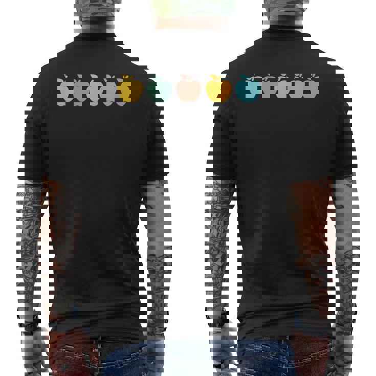 かわいいりんごの先生 メンズTシャツ バックプリント