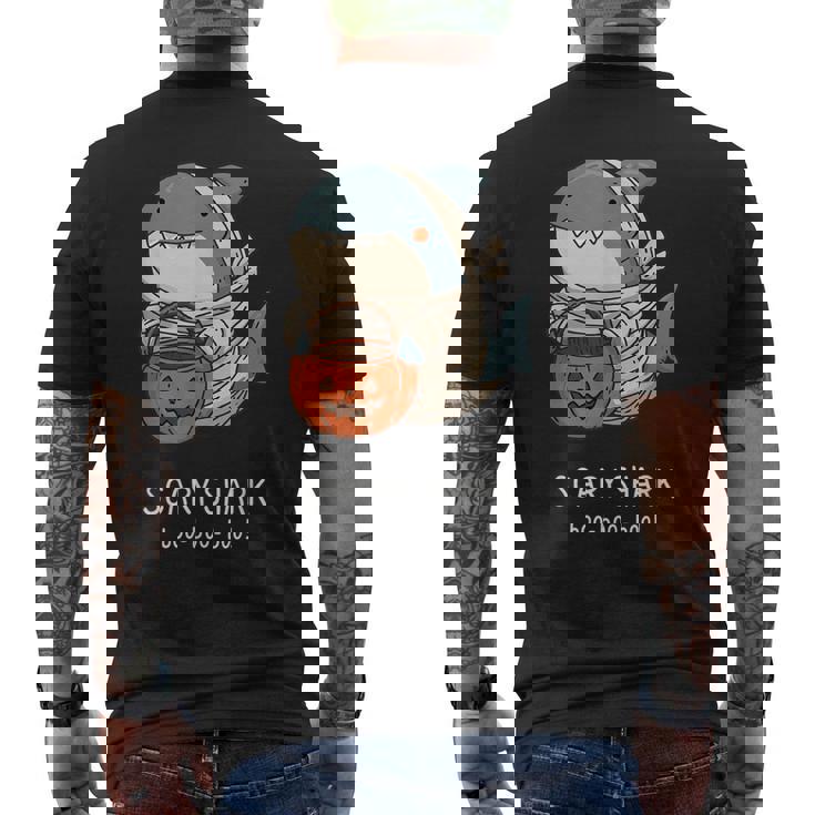 かわいいサメ ミイラ ハロウィン メンズ レディース キッズ おもしろサメ メンズTシャツ バックプリント