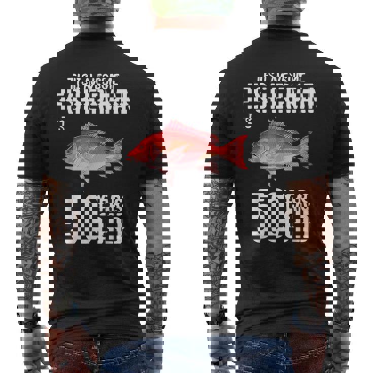メンズ この金目鯛漁師は50歳50歳の誕生日です メンズTシャツ バックプリント
