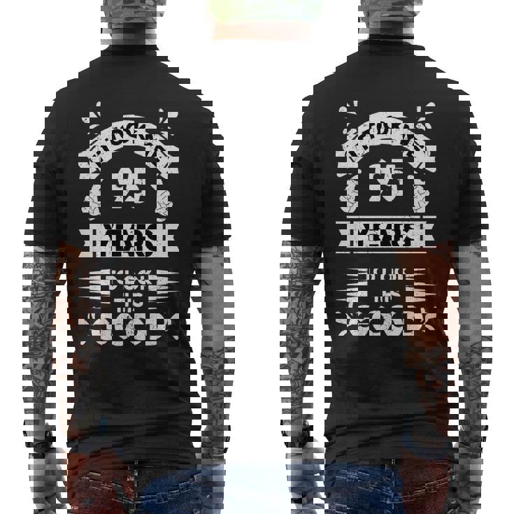 こんなに面白く見えるのに95年かかった 95歳 長袖tシャツ メンズTシャツ バックプリント