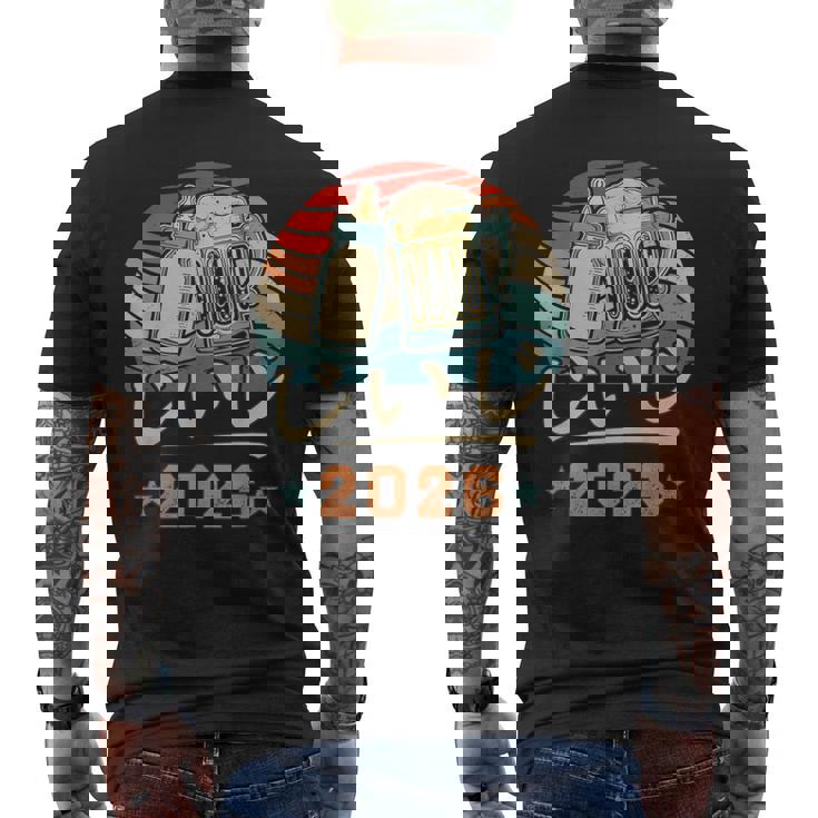 じいじ2026・おじいちゃんのお知らせ・プレおじいちゃん・妊娠報告 おじいちゃん メンズTシャツ バックプリント