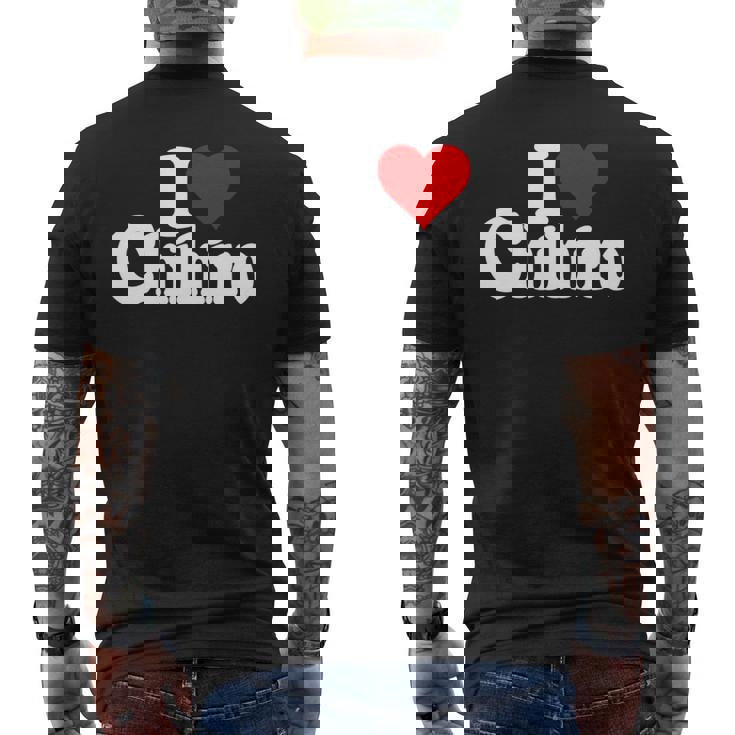 にハートのちひろの名前が大好き 長袖tシャツ メンズTシャツ バックプリント