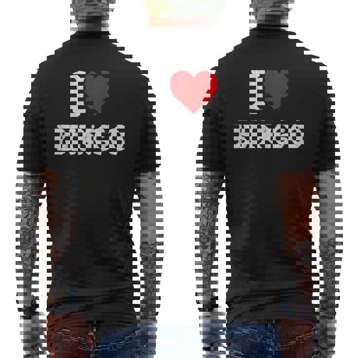 アイラブビンゴ アウトフィットビンゴ メンズTシャツ バックプリント