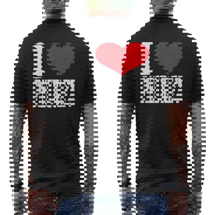 アイラブプーケット メンズTシャツ バックプリント