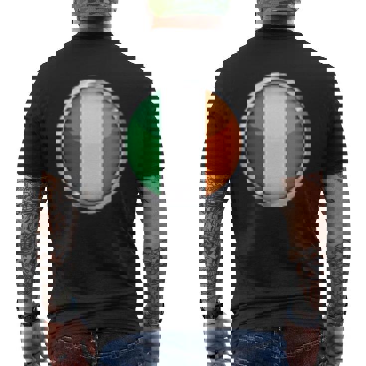 アイルランド語のためのアイルランドの旗 アイルランドの旗のデザイン アイルランドの旗 メンズTシャツ バックプリント