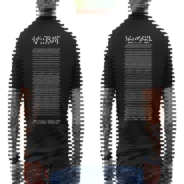 アイロンをかけたバンドシャツ 音楽ファンのポストパンク ニューウェーブ 面白い メンズTシャツ バックプリント