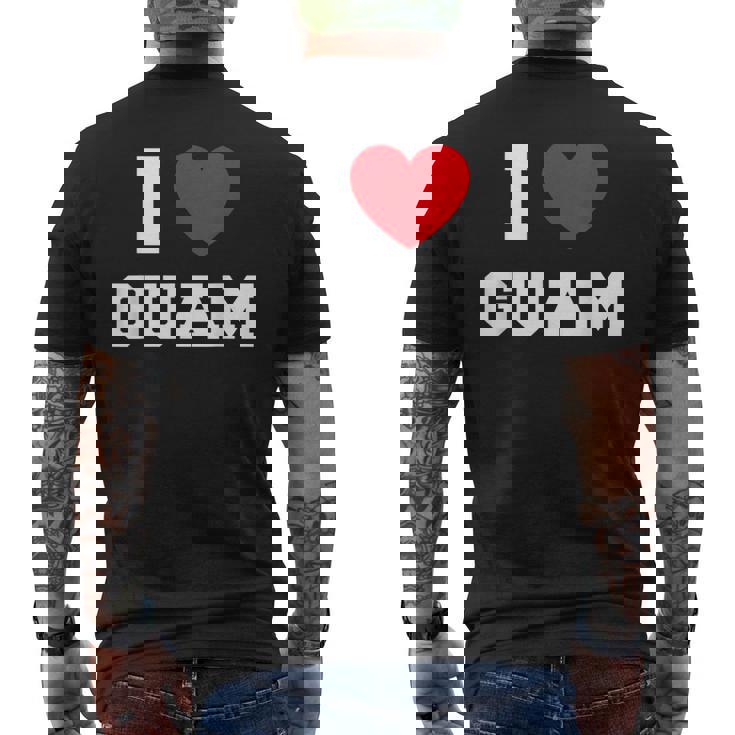 アイ・ラブ・グアム メンズTシャツ バックプリント